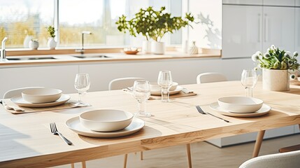 modern light wood tabletop