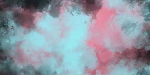 Modern mist Smoke effect cloudy grunge monochromes background illustration backdrop. Shiny light blue crumpled metallic chrome foil repeat and White Watercolor. Abstract Grunge Background.