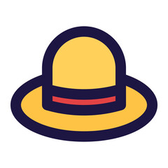 strawhat icon for illustration