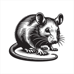 Fototapeta premium Rat Vector, illustration Bundle 2024
