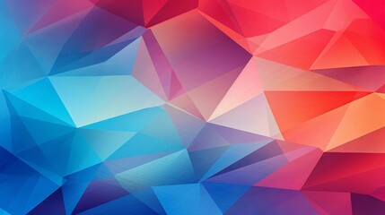 Vibrant geometric abstract background with colorful polygons and gradients, perfect for web design, presentations, and creative projects.