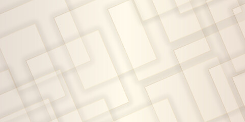 Abstract white background design with layers of textured white transparent material in triangle and squares shapes. White color technology concept geometric line vector white light grey background.	