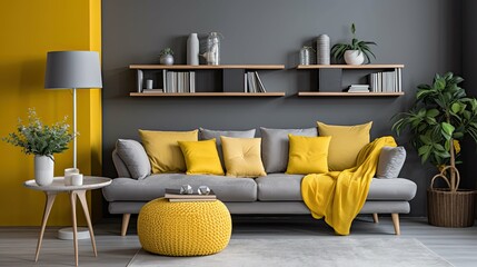 color yellow and grey