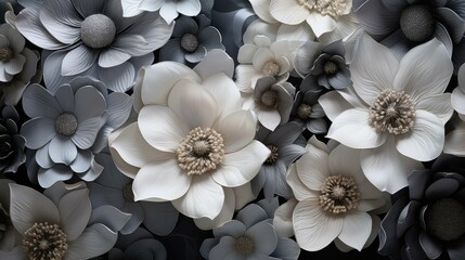 delicate gray floral