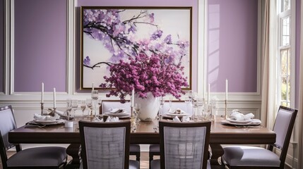 room interior design purple