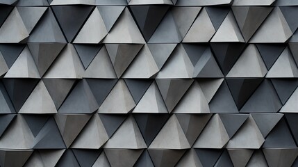 wall gray triangle pattern