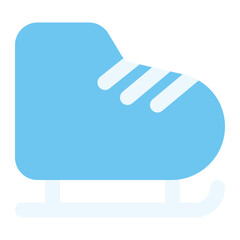 ice skating icon for illustration
