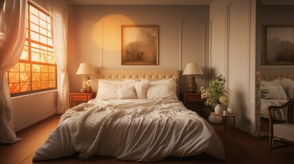Fototapeta premium atmosphere blurred interior remodeling