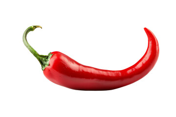 Red Chili Pepper Isometric on white background