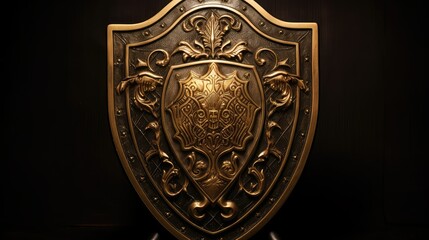 majestic golden shield