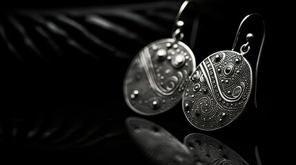 photograph silver and black background