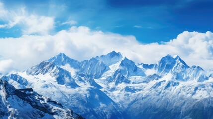 range blue cloudy sky