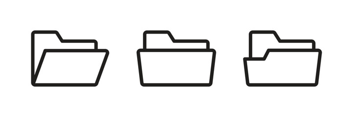 folder icon set vector