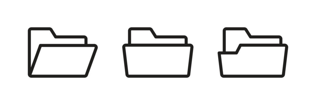 folder icon set vector