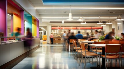 vibrant blurred interior design corporate