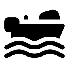 boat icon for illustration