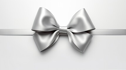 glamour silver gift bow