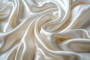 Fototapeta premium pattern Background fabric silk ivory Texture bride silky curve glossy satin