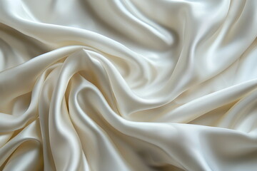 Fototapeta premium pattern Background fabric silk ivory Texture bride silky curve glossy satin
