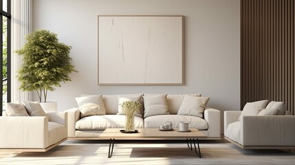 Obraz premium livingroom interior mockup