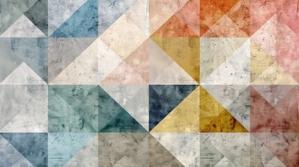 Geometric Pattern with Soft Colors