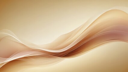 Abstract Beige Background with Wavy Lines