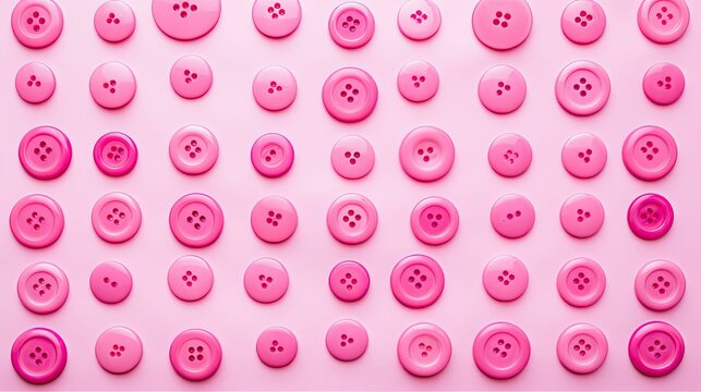 arranged pink button