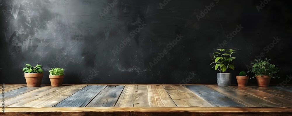 Poster chalkboard top customizable table for creative messaging and product displays