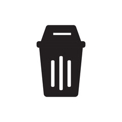 trash bin logo icon
