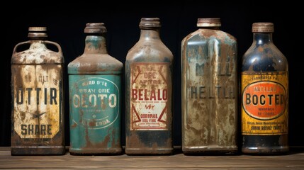 design motor oil bottles