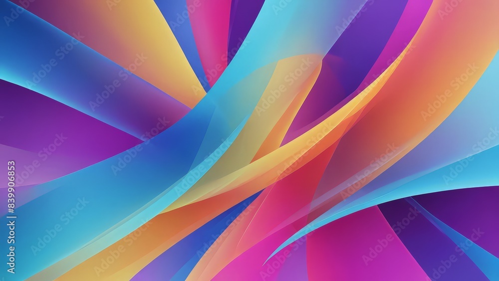 Poster abstract colorful gradient lines
