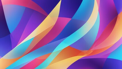 Obraz premium Abstract Colorful Background with Curved Shapes