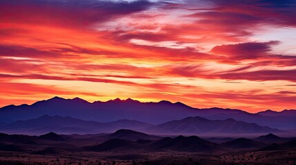 sunsilhouette brown mountains