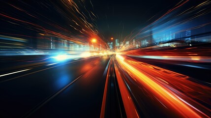 streaks blurred vehicle interior
