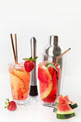 Cocktails assortment. Classic drink menu concept.