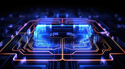 lights technology background transparent