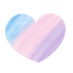 Watercolor Heart abstract