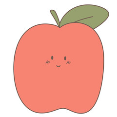 Apple Smile Cartoon