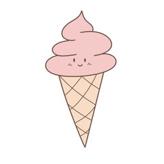 Ice Cream Cone Strawberry