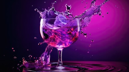 vibrant purple splash