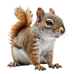 Obraz premium Squirrel isolated on a transparent background