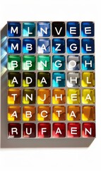 Periodic table showing the elements