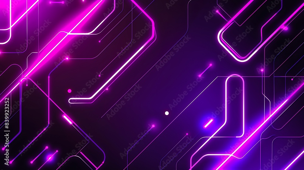 Poster futuristic tech background with glowing circuitry