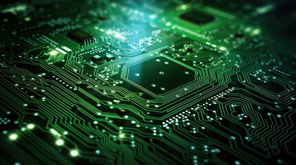 artistic technology background green