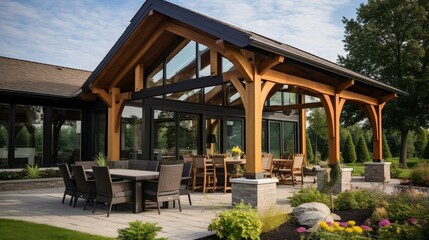 beams modern timber frame