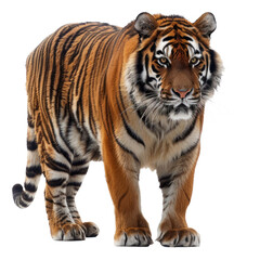 Fototapeta premium Close up tiger isolated on a transparent background