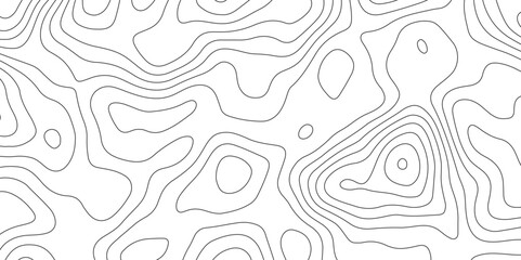 Abstract design seamless pattern with line topographic map. geographic mountain relief. retro topographic map. geographic contour map grid backdrop paper texture. terrain path isolated on background. 