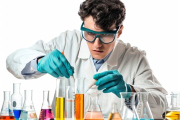 Fototapeta premium Scientist working in a laboratory