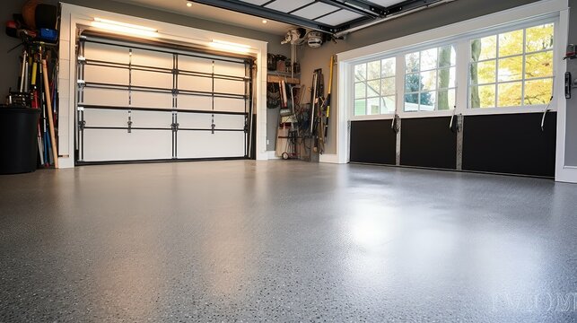 flake epoxy garage