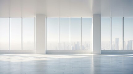 Obraz premium focus blurred high rise interior